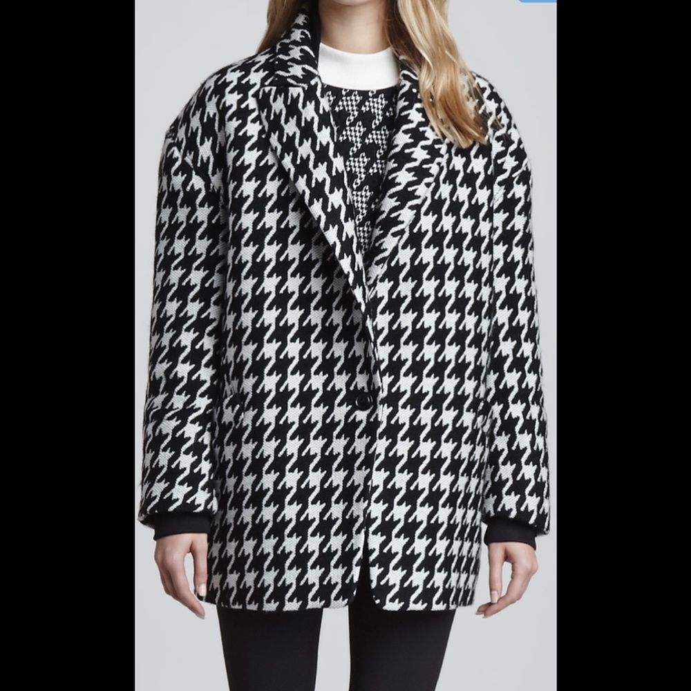 Theory Danvey Houndstooth Coat - Picture 3 of 15